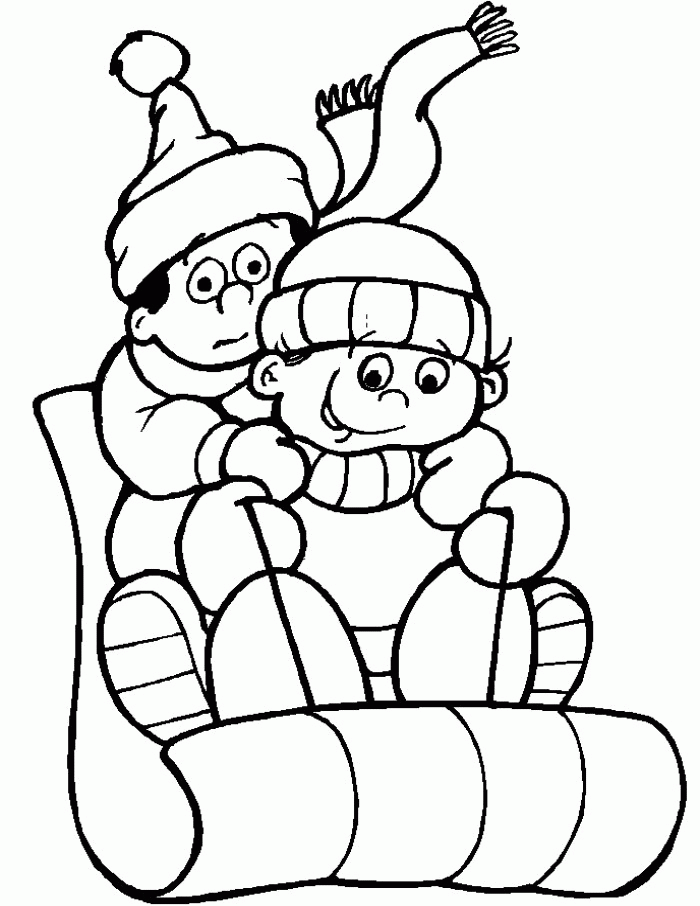 Winter  Coloring Pages For Toddlers