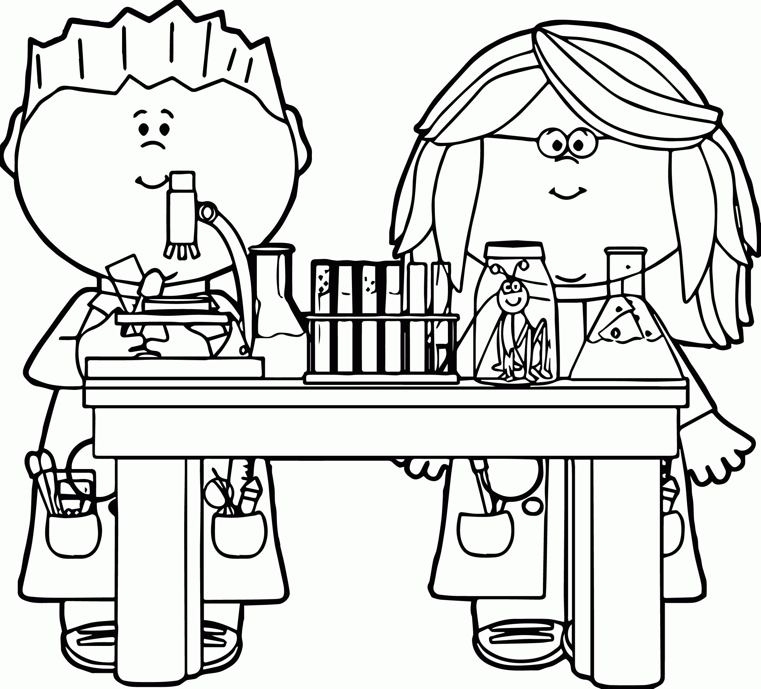 Free Printable Science Lab Coloring Pages, Download Free Printable