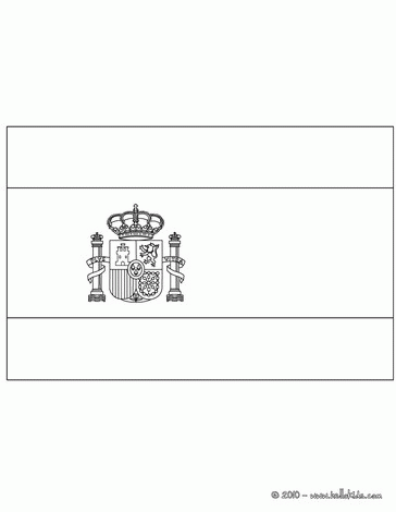 Flag Of Spain Coloring Page | Coloring Pages for Kids and for Adults