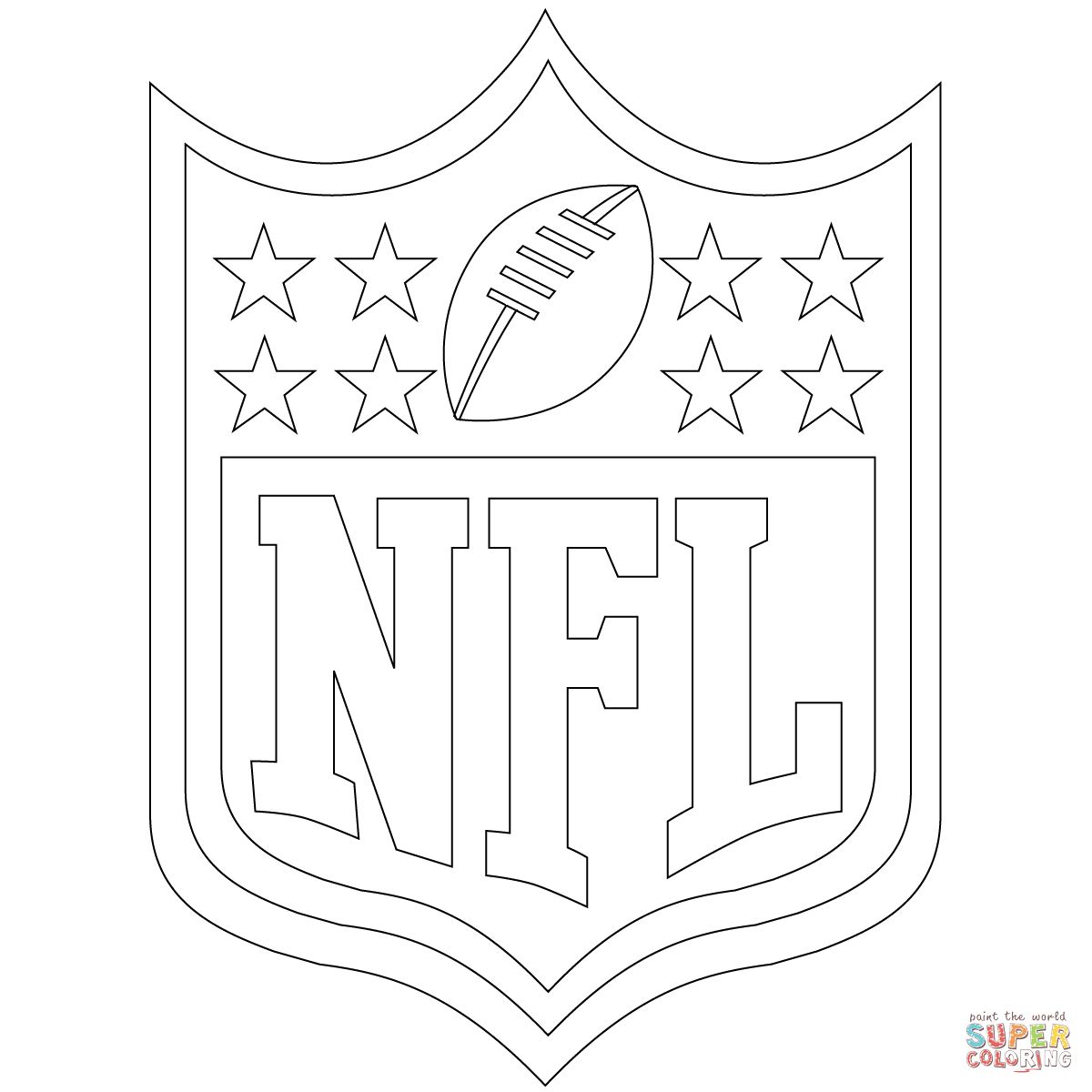 NFL Logo coloring page | Free Printable Coloring Pages