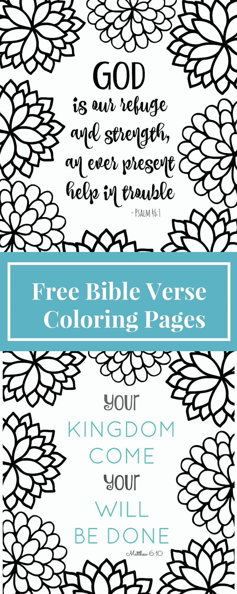 Free Printable Bible Verse Coloring Pages with Bursting Blossoms 