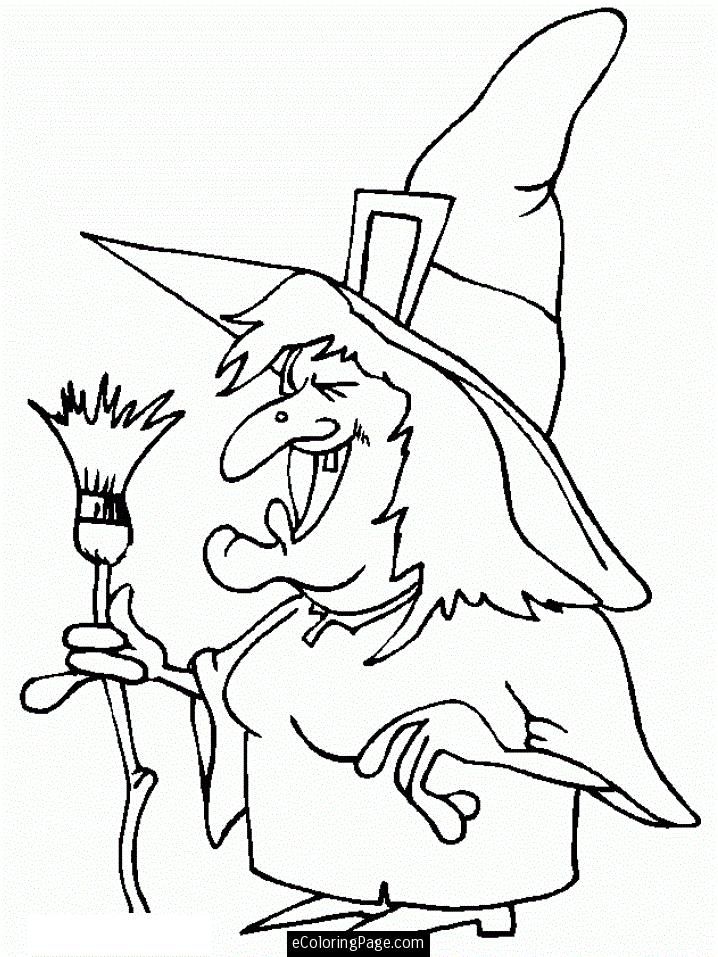 Halloween Witch Coloring Pictures Images  Pictures 