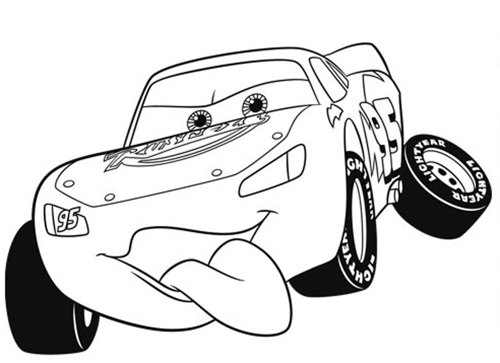 Lightning Mcqueen Coloring Page