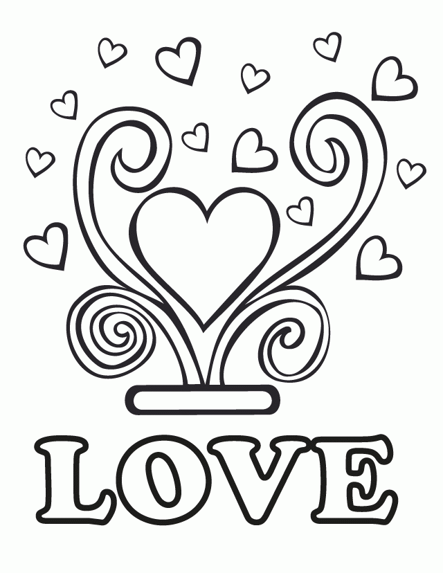 Wedding Love | Free Printable Coloring Pages