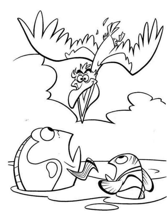 Coloring Pages of Finding Nemo