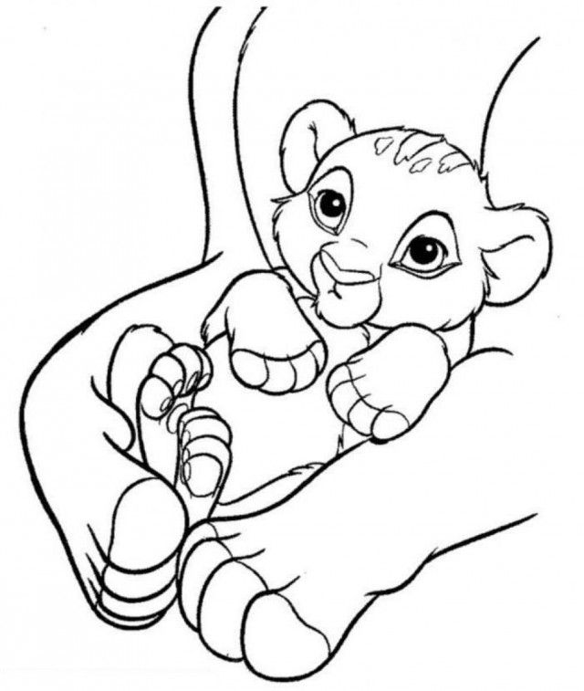 Baby Simba The Lion King Coloring Page PhotosClipart Library