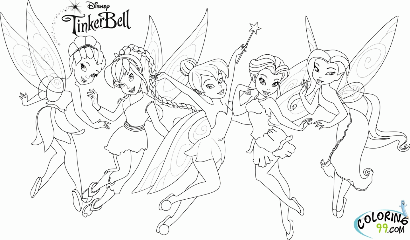 Free Tinkerbell And Periwinkle Coloring Pages, Download Free Tinkerbell