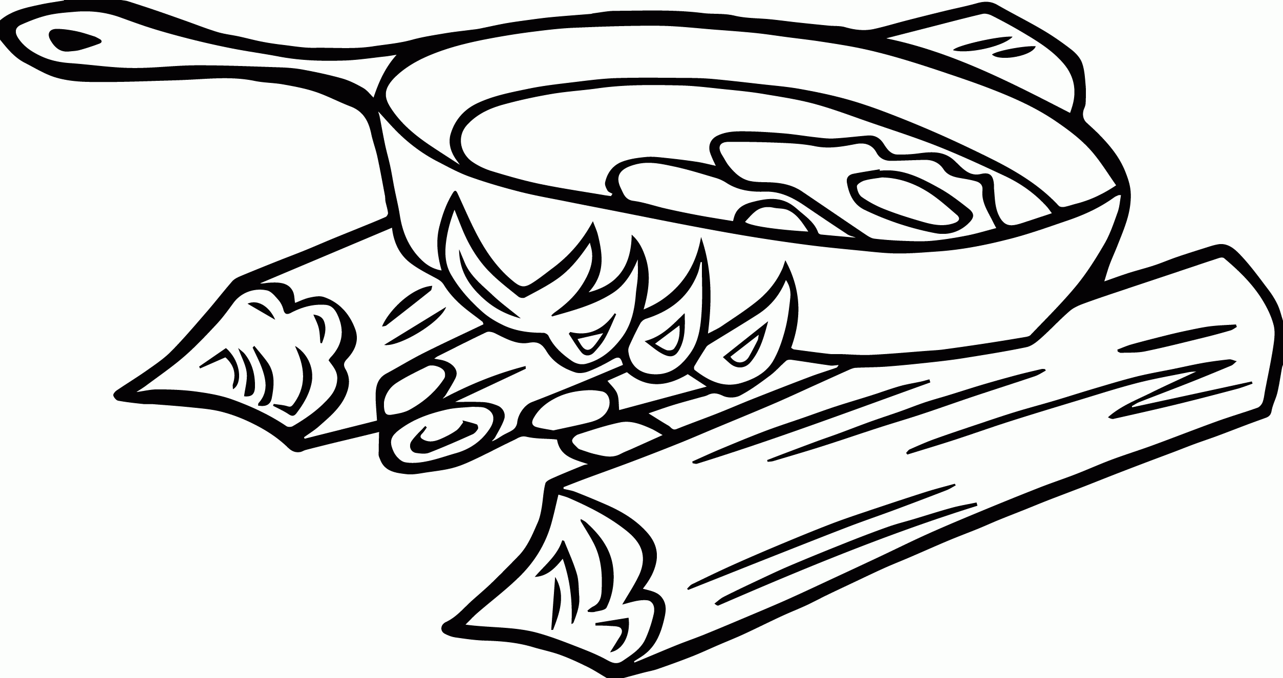 Campfire Cooking Coloring Page