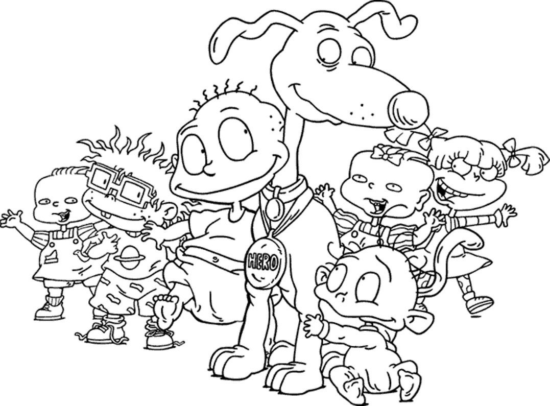 Kids Rugrats Coloring Pages | Cartoon Coloring pages