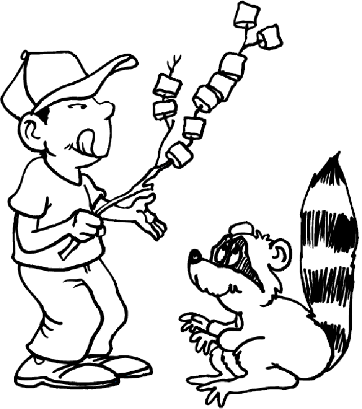 Camping S | Coloring Pages for Kids and for Adults
