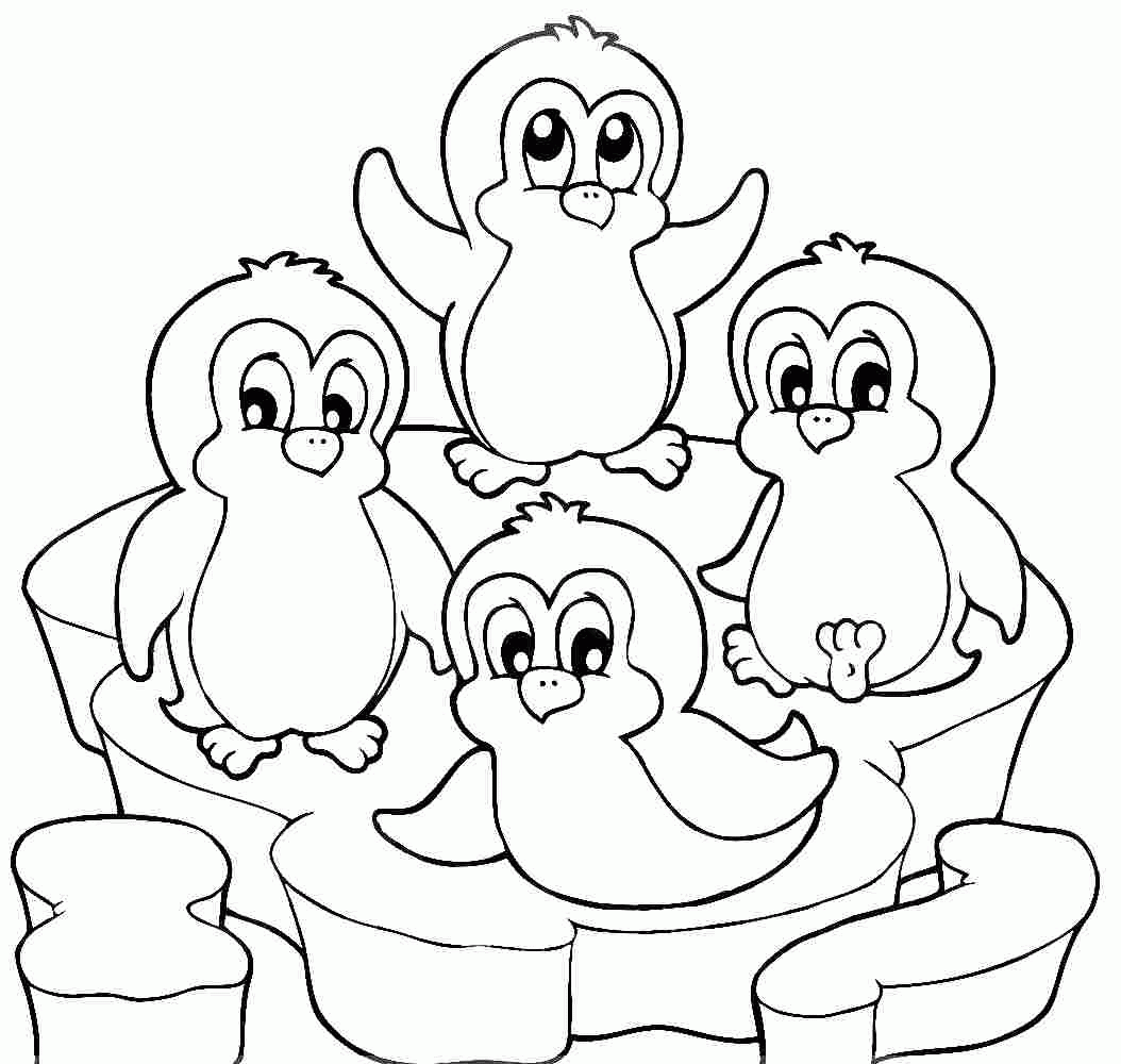 Free Cute Penguin Coloring Pages Printable, Download Free Cute Penguin