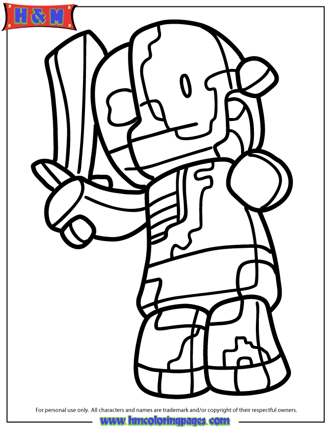 minecraft coloring pages zombie pigman real life