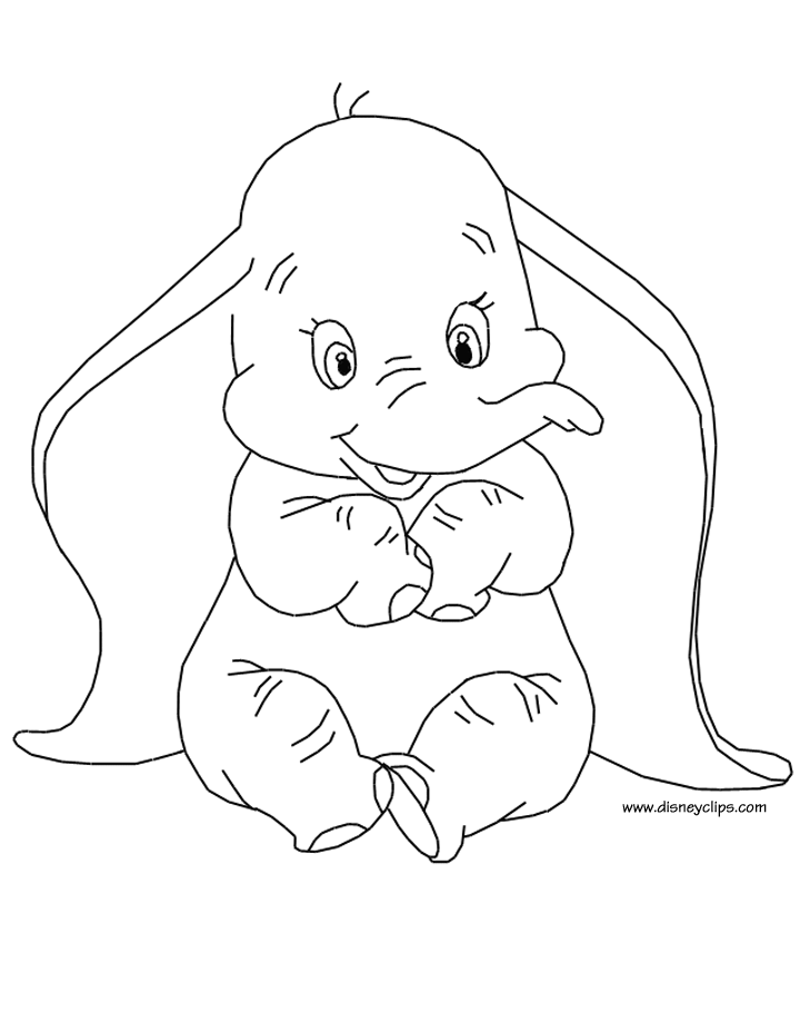Dumbo | Coloring Pages for Kids and for Adults