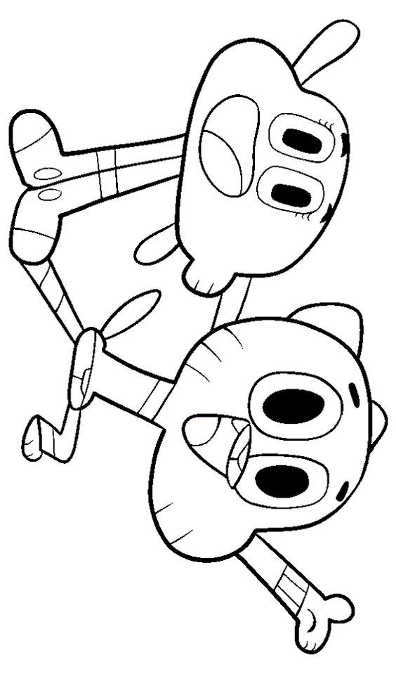 The amazing world of gumball coloring pages | amazing world