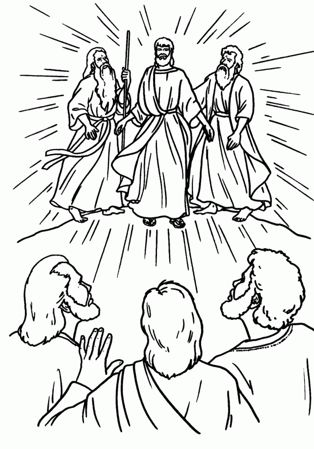 Transfiguration 05 St Michael Coloring Page