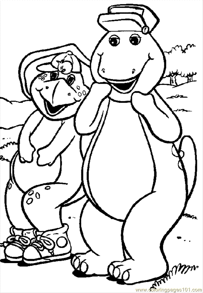 barney-coloring-pages-clip-art-library