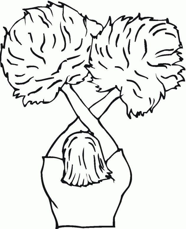 Free Cheerleading Coloring Pages