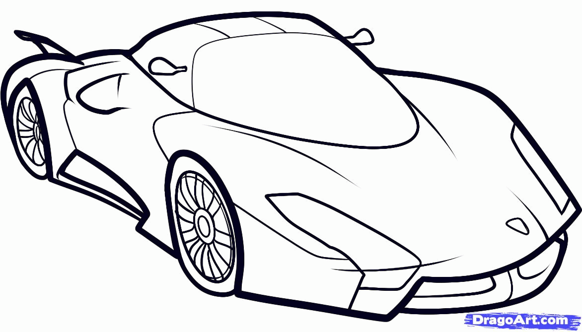 bugatti drawing Colouring Pages