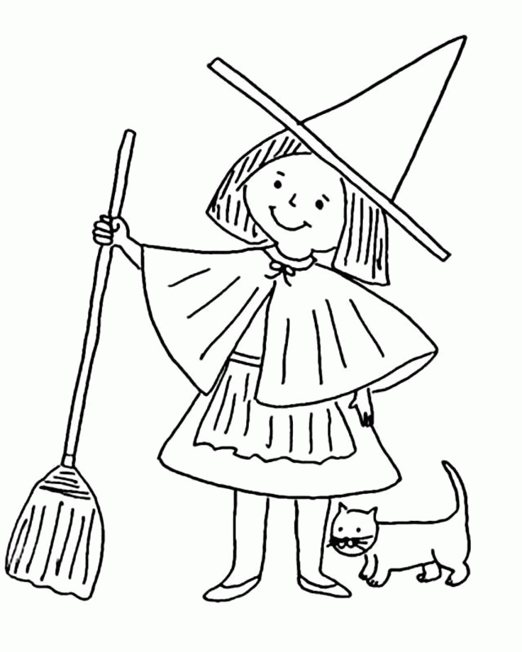 Free Witch Coloring Pages, Download Free Witch Coloring Pages png