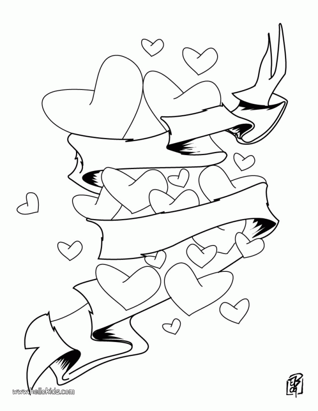 Hearts Coloring Page Source 5o8 Love Heart Coloring Page