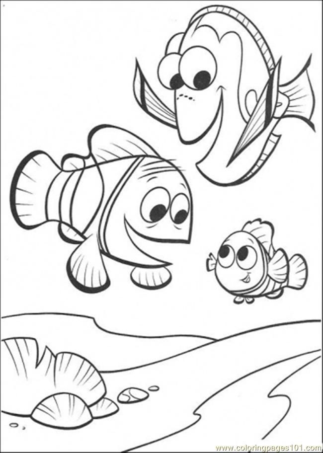 Coloring Pages Merlin Doris Nemo (Cartoons  Finding Nemo)| free printable
