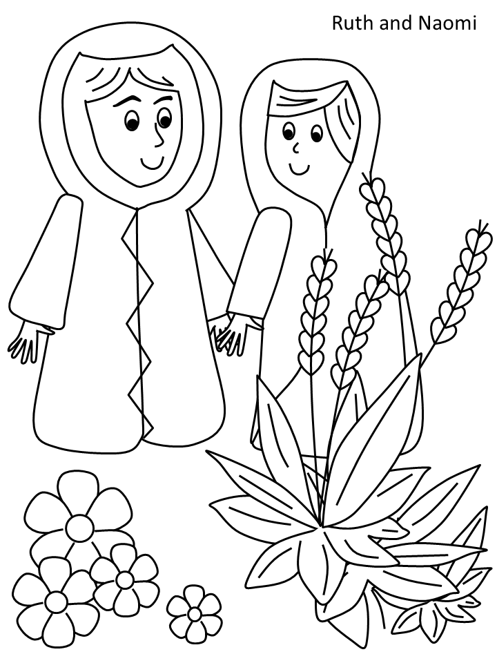 Ruth Bible Coloring Pages