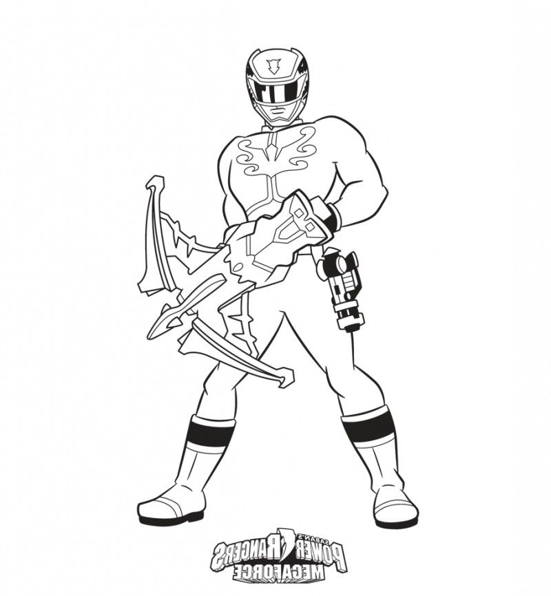 Power Rangers Megaforce Coloring Page 