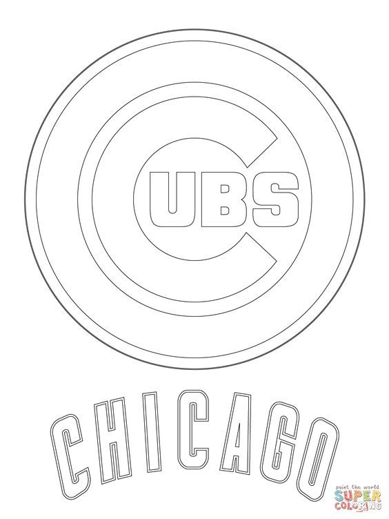 Chicago Cubs Logo | Super Coloring | Sports 