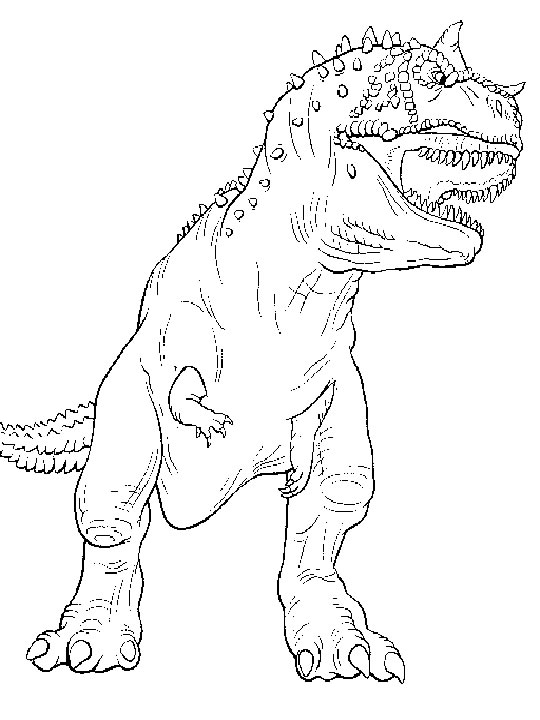 dinosaur coloring carnotaurus - Clip Art Library