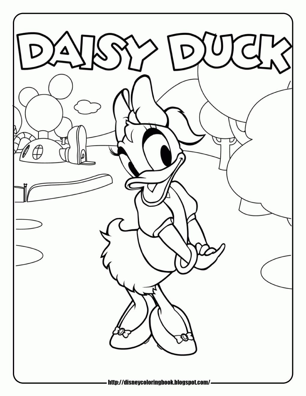 Free Coloring Page Of Mickey Mouse Clubhouse, Download Free Coloring