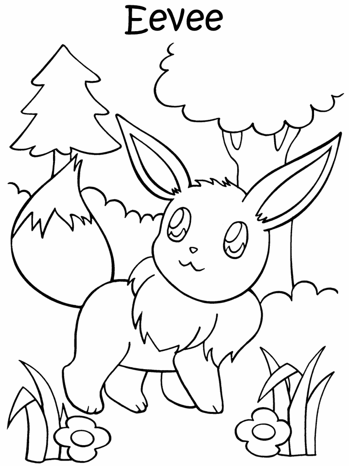 Featured image of post Eevee Pokemon Coloring Pages Printable : Print pokemon coloring pages for free and color our pokemon coloring!