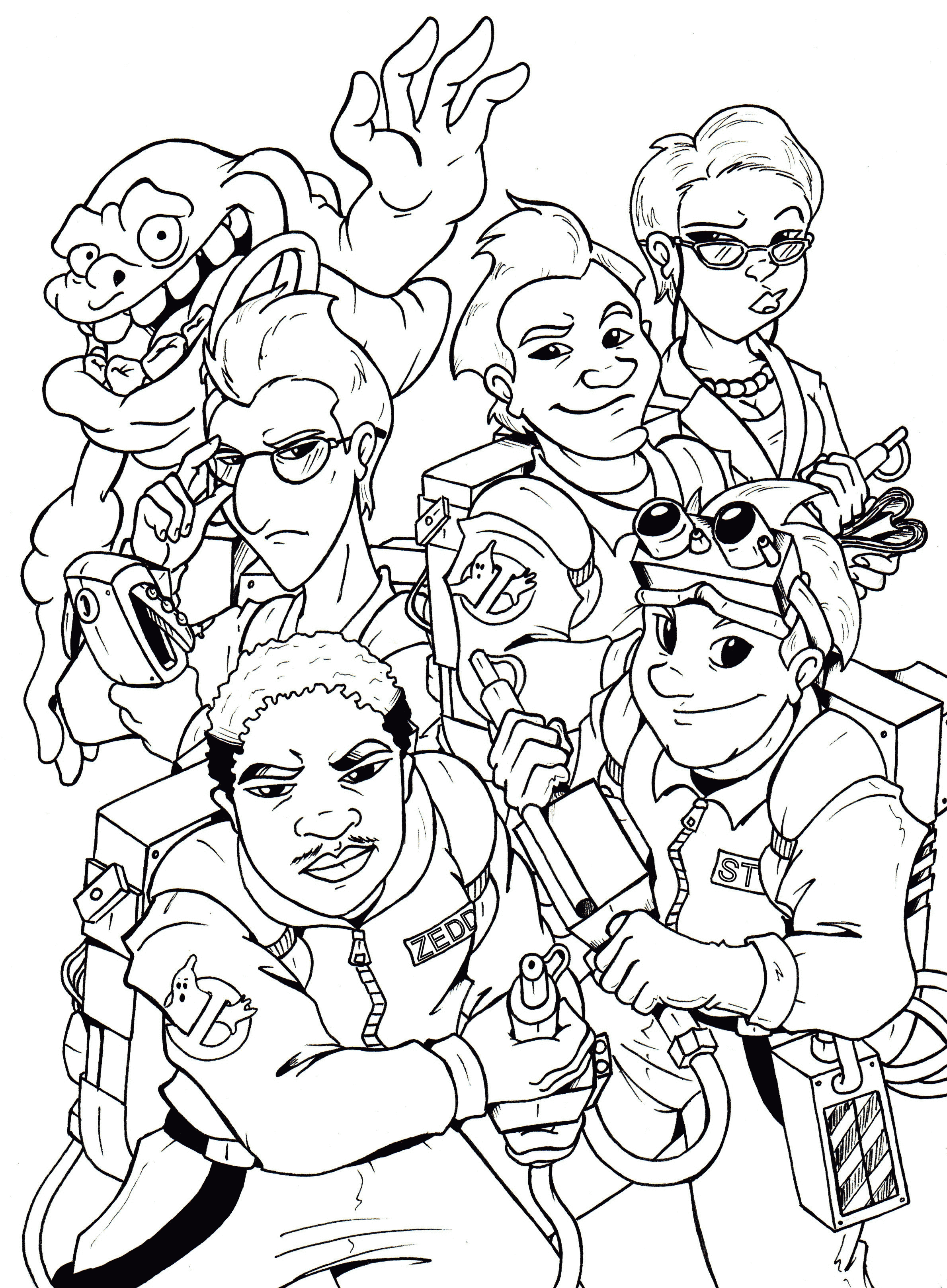 Ghostbusters Coloring Pages Ghostbusters 3 coloring pages Kids