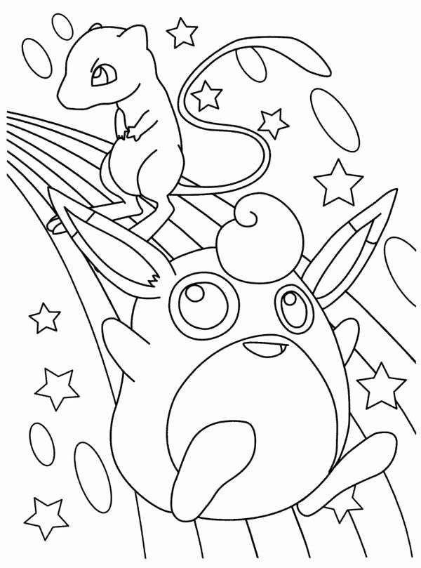 pokemon mew coloring pages