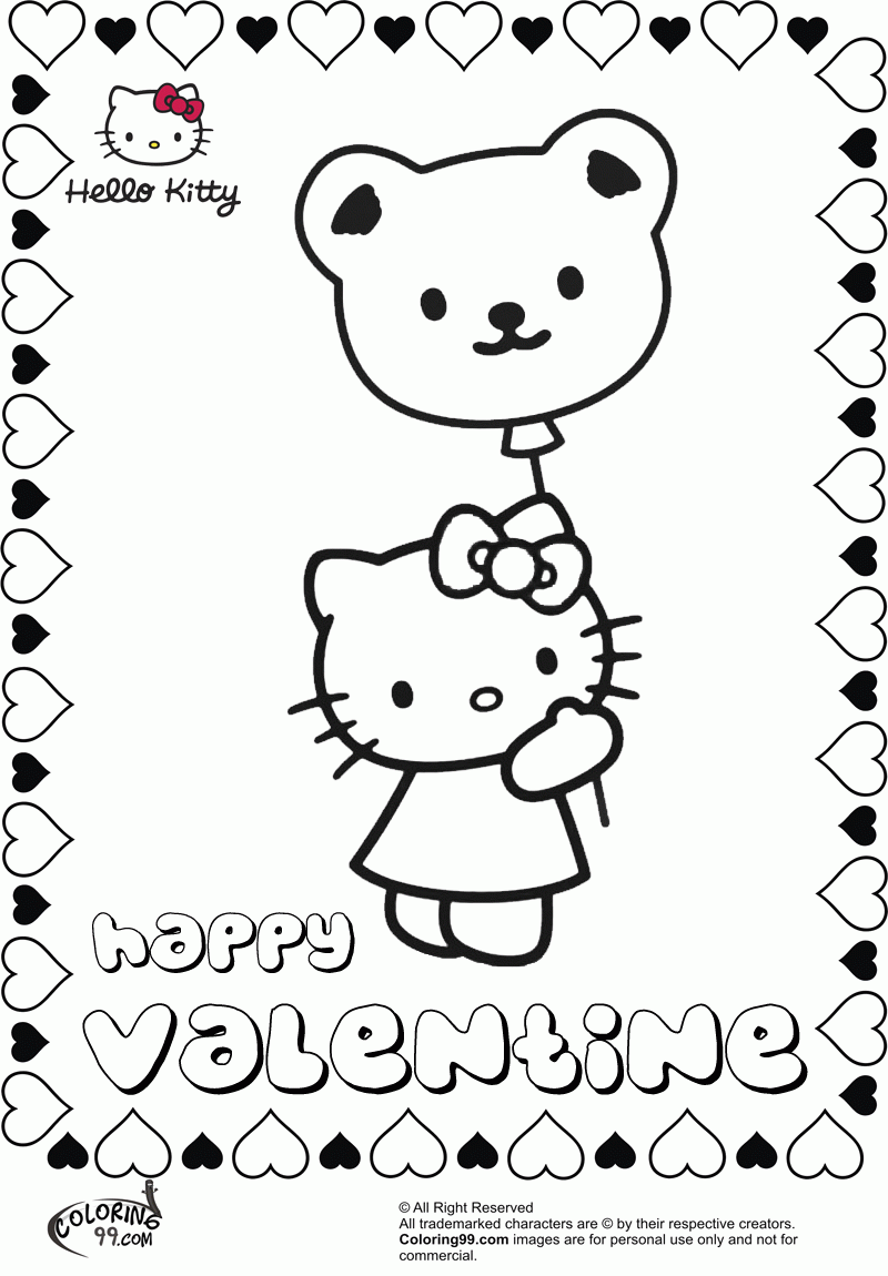 10 Hello Kitty Coloring Valentines for a Purr-fect Holiday