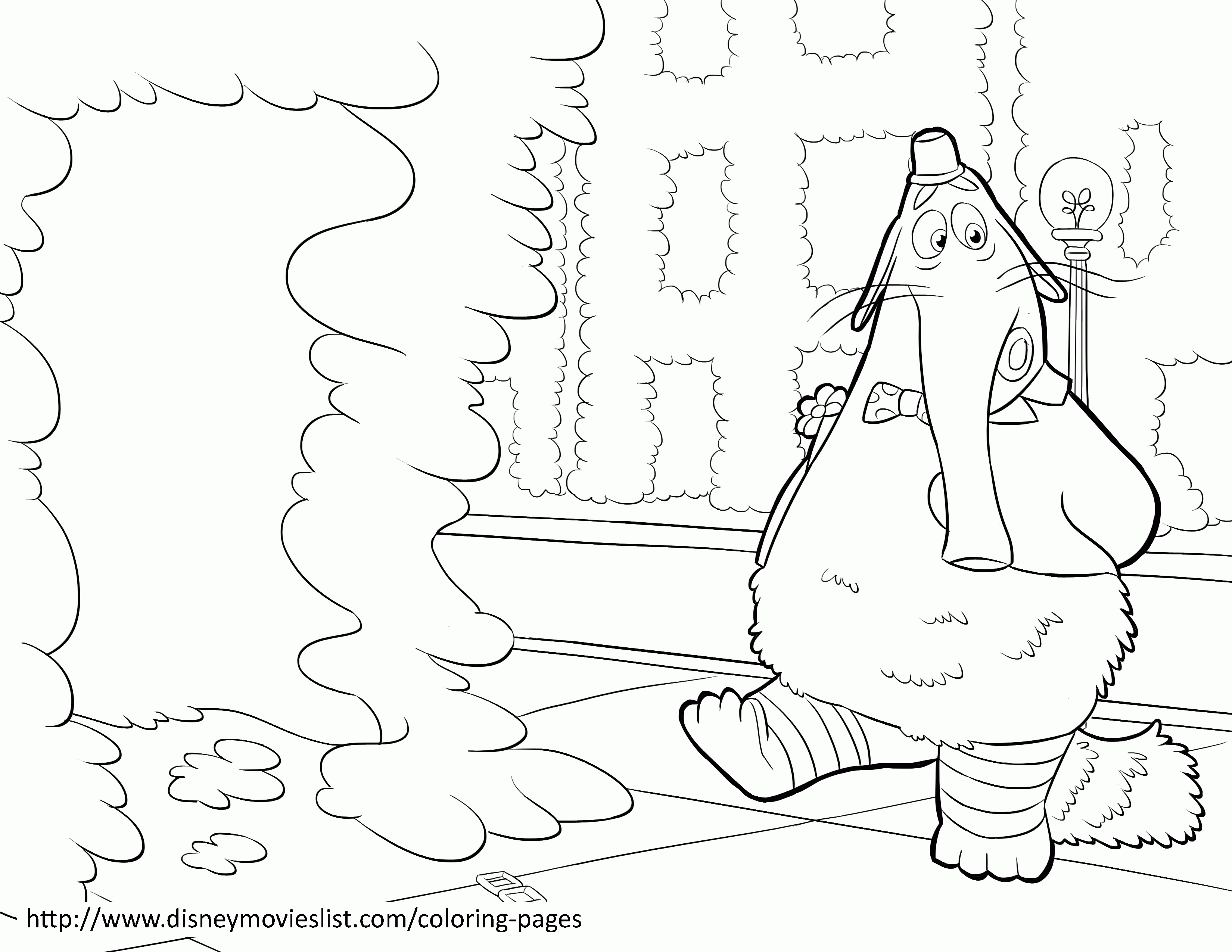 Bing Bong - Inside Out Coloring Pages