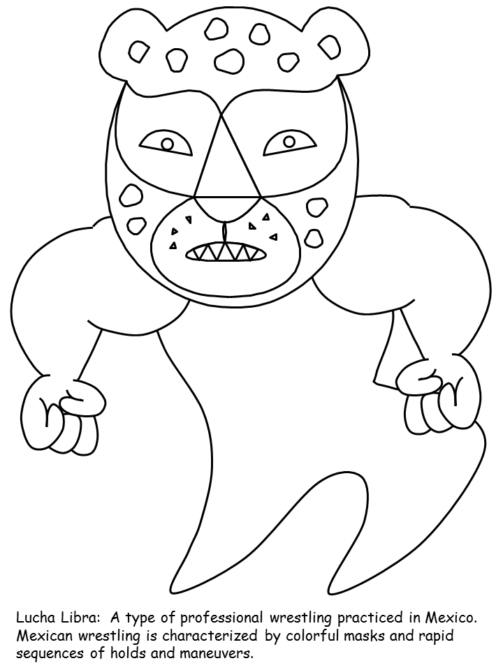 Mexico 5 Countries Coloring Pages  Coloring Book