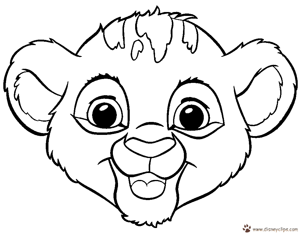 The Lion King Coloring Page - Disney Kids Games