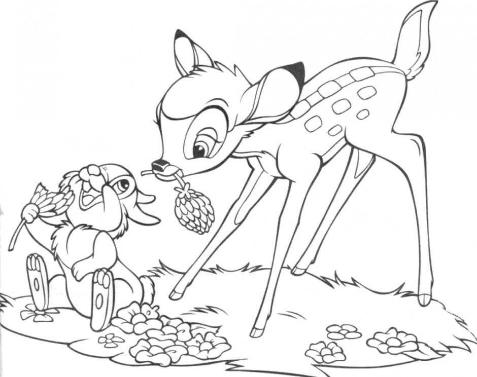Download Characters Of Bambi Coloring Pages Or Print Characters