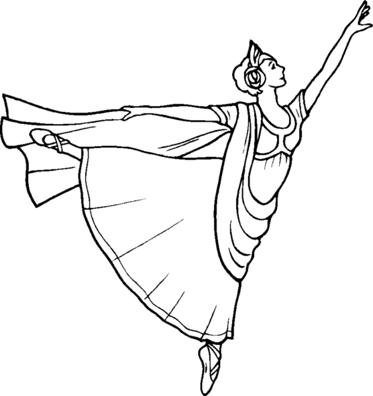 Ballerina Coloring Pages To Print | download free printable