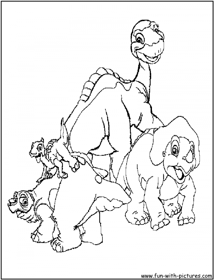 land dinosaurs Colouring Pages