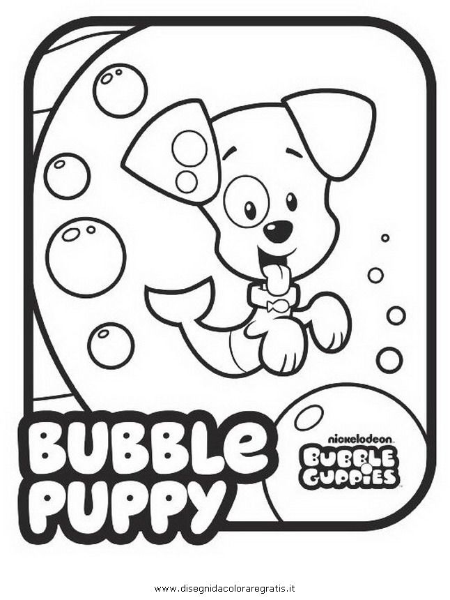 nonny bubble guppies Colouring Pages