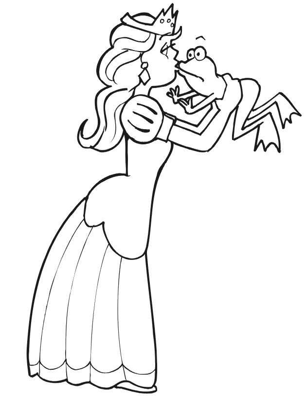 The Princess And The Frog Disney Princess Coloring Pages