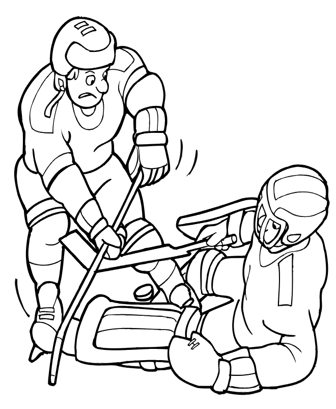 Hockey Goalie Coloring Pages | Free Printable Coloring Pages