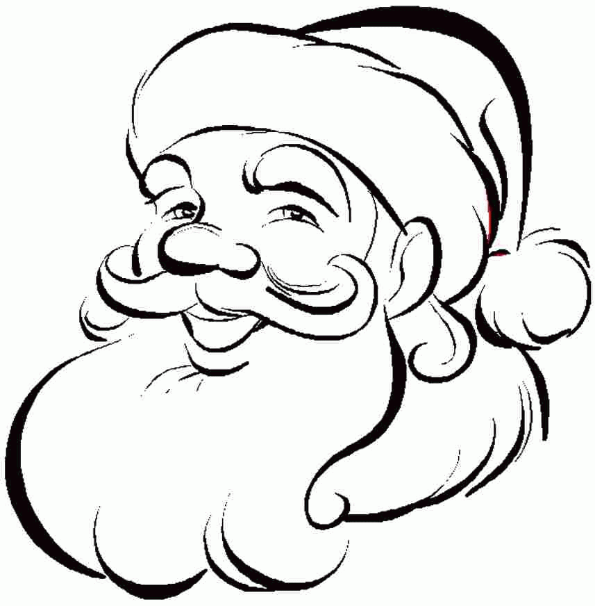 Christmas Santa Claus Coloring Pages Printable For Kids
