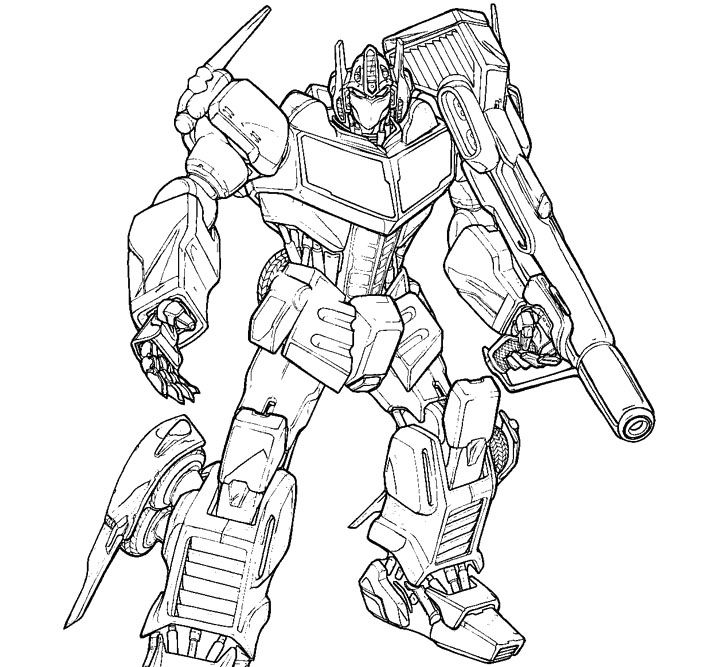 Free Transformers Coloring Pages Optimus Prime, Download Free