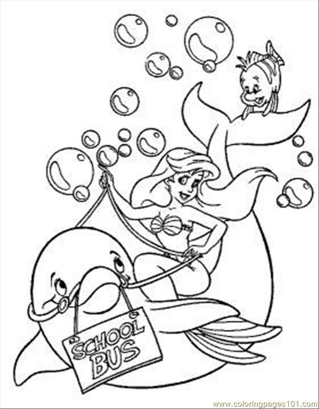 Coloring Pages Riding Dolphin Coloring Page (Mammals  Dolphin