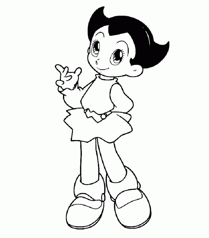 ASTRO BOY coloring pages - Astro Girl