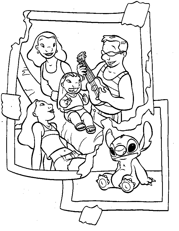 printable lilo and stitch coloring pages