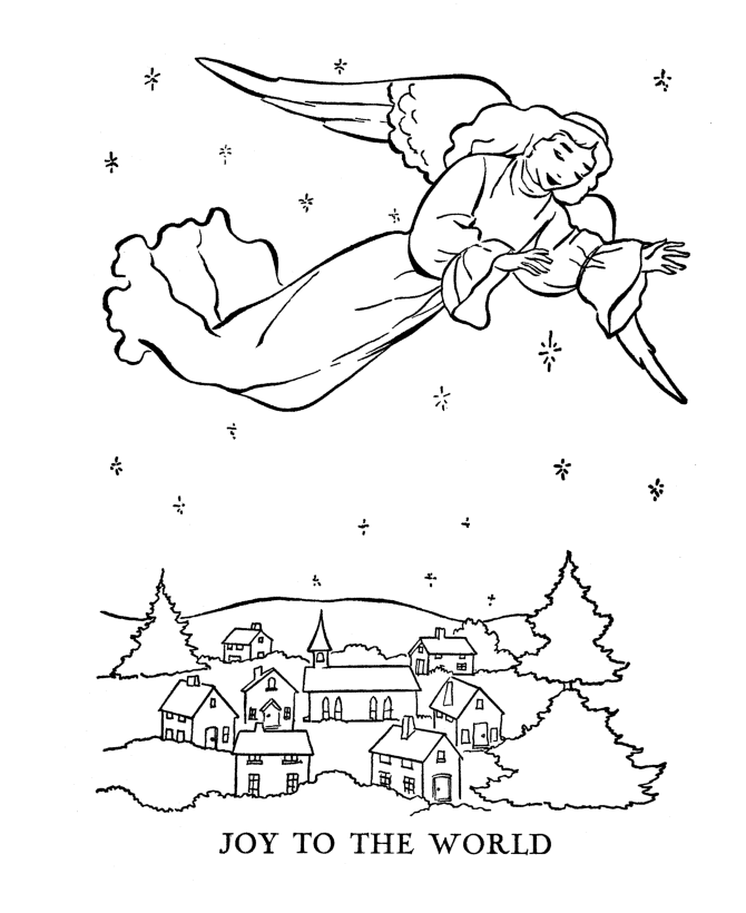 Bible Printables: The Christmas Story Coloring Pages - Joy to