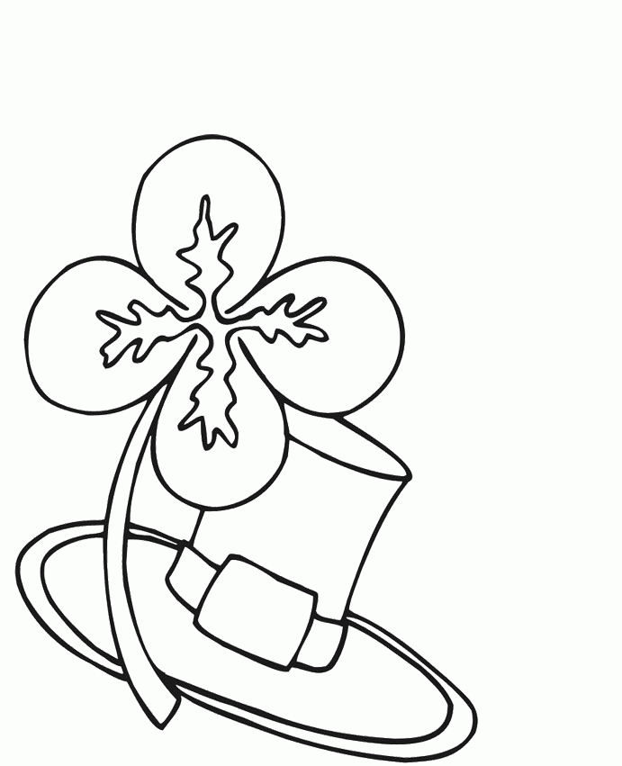 Spring Day Coloring Pages : Four Leaf Clover| Coloring Pages Kids